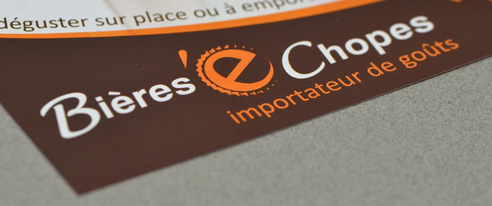 Logo et slogan Bières et Chopes