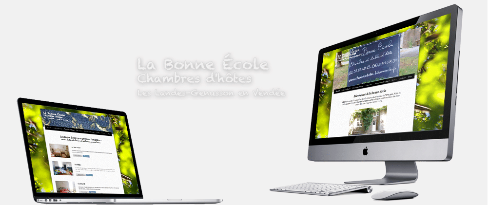 Site web template Chambre d'hôte la bonne école