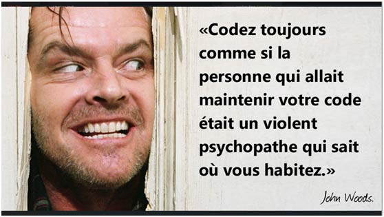 Joh, woods codeur psychopathe