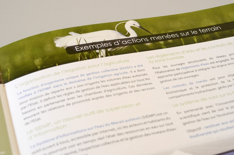 Brochure, utilisation de la typographie romaine