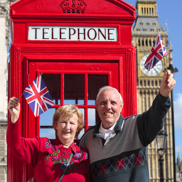 Couple de touristes anglais