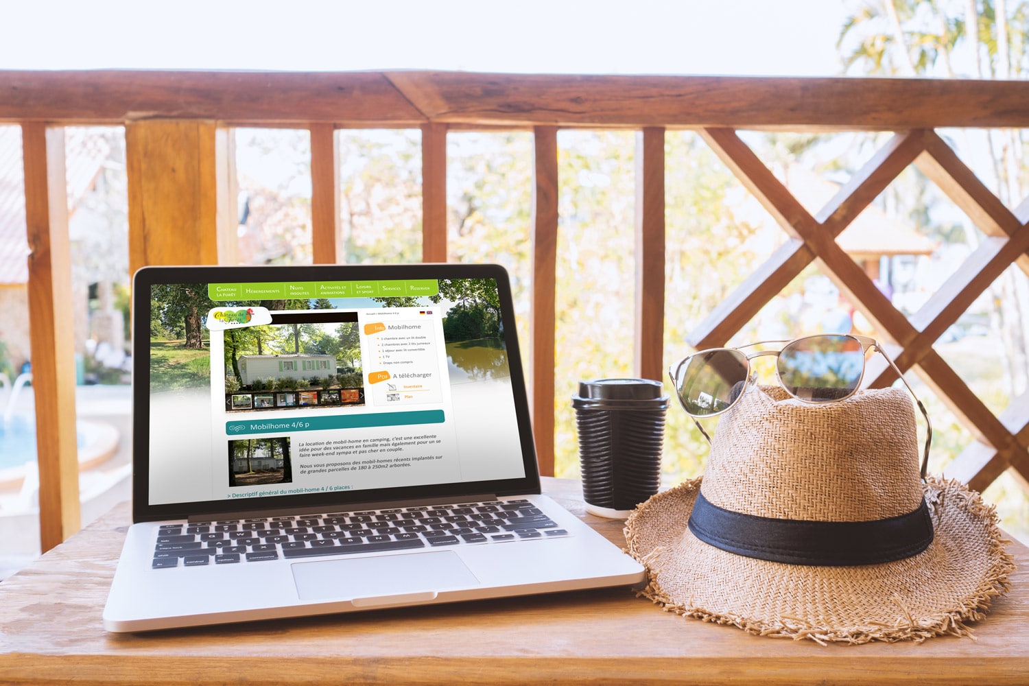 Site de camping, réservation mobile home