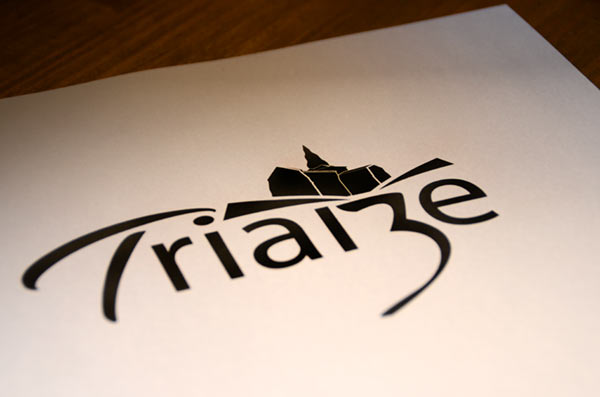 Version Noir et blanc du logo de Triaize