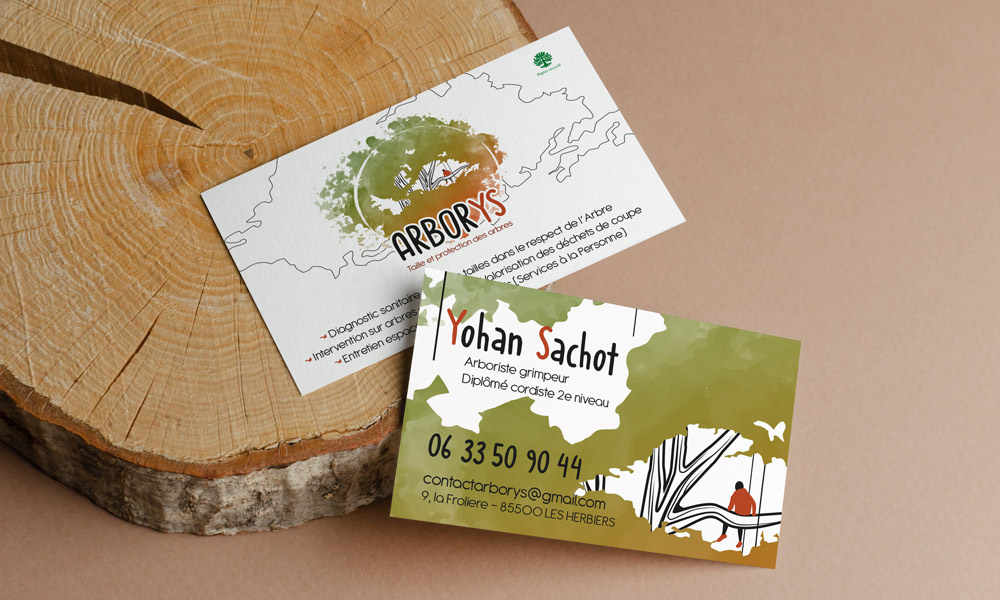 Cartes de visite arboriste