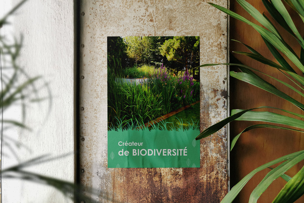 Création d'une affiche publicitaire pour un salon