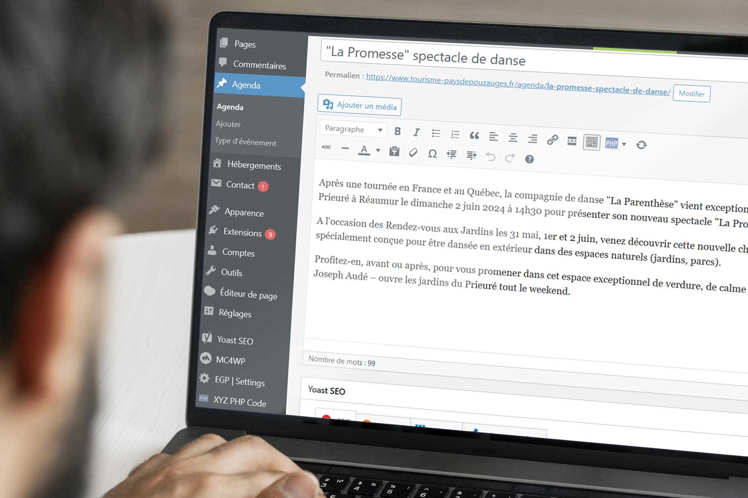 Tourinsoft aide au site web du tourisme